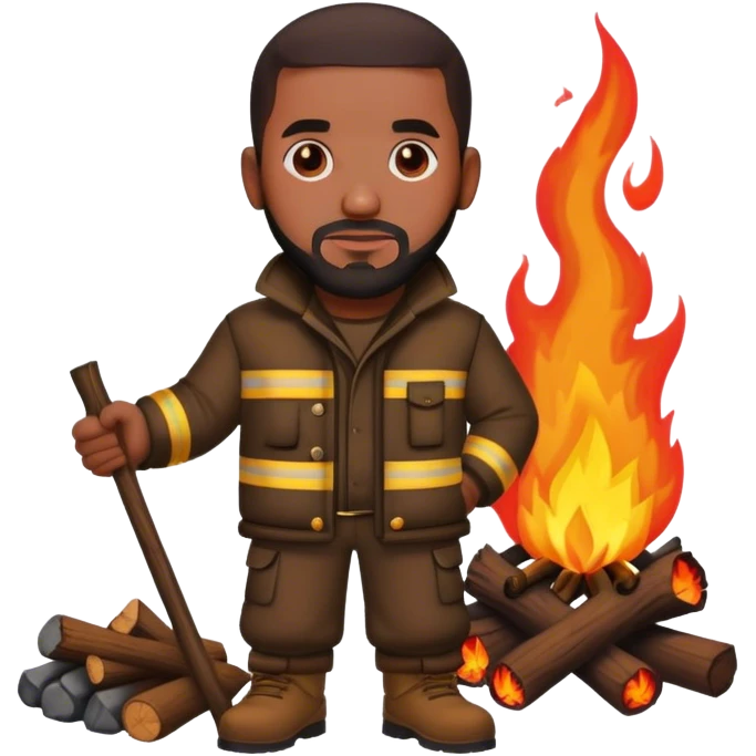 Drake standing by a fire emoji