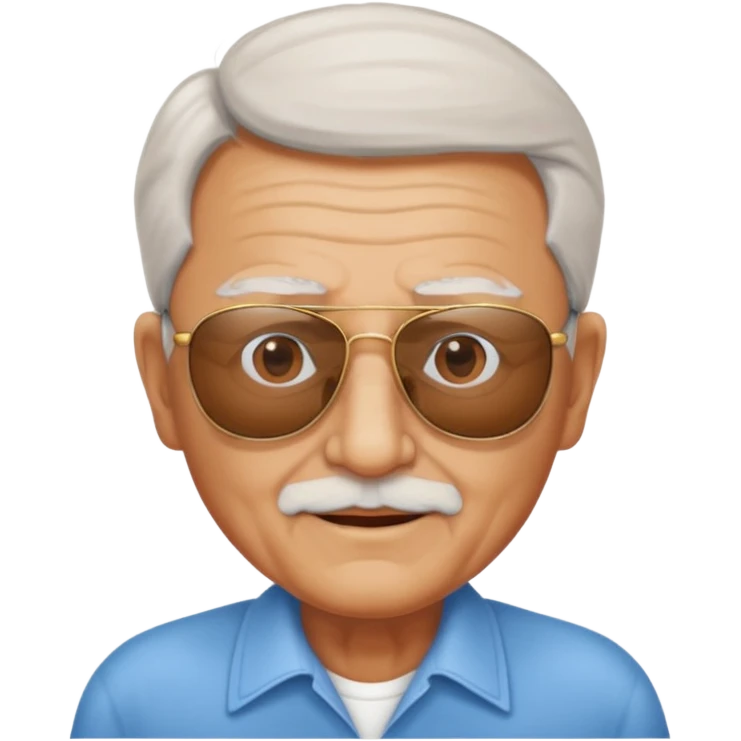 elderly man with sunglasses emoji