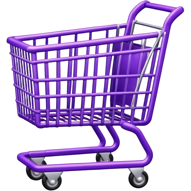 purple shopping cart emoji