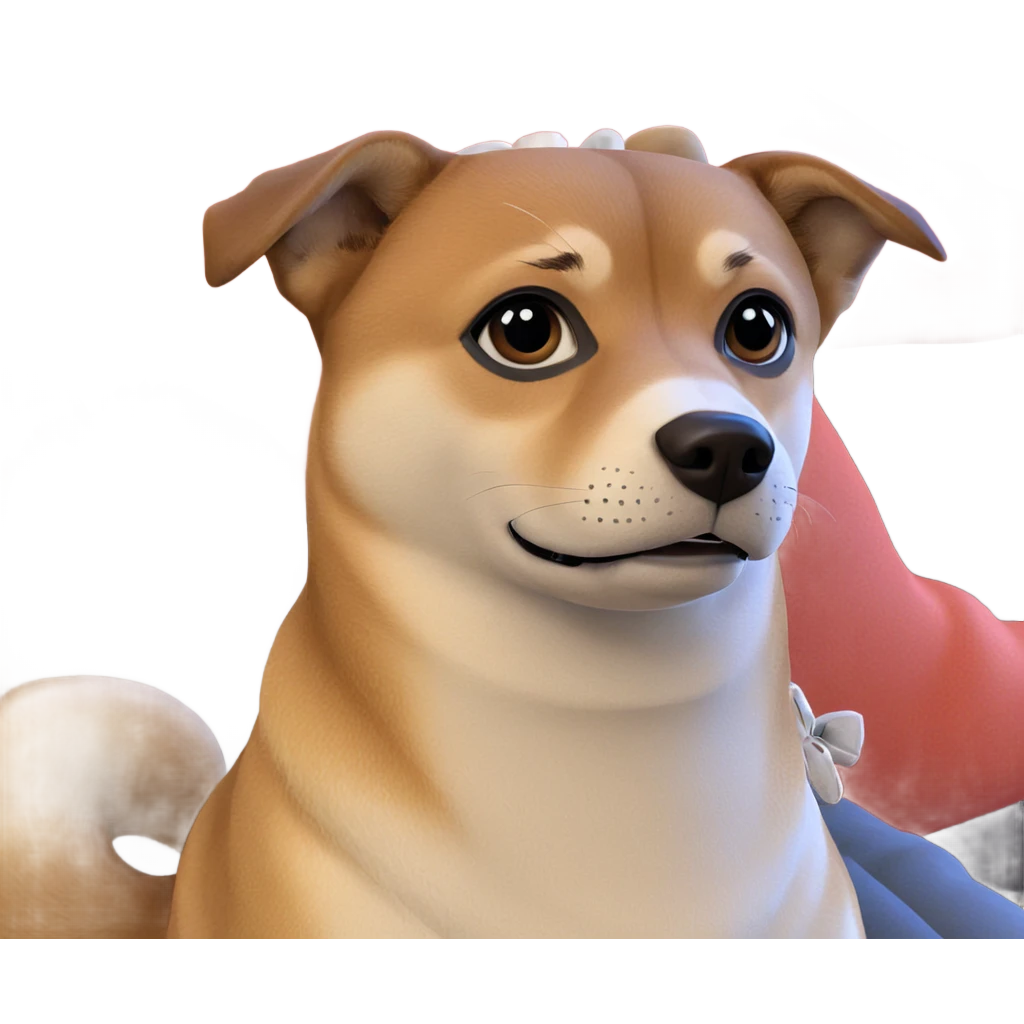 shiba inu in stylish attire emoji