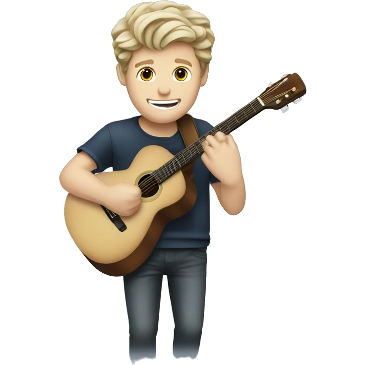 Niall Horan playing guitar  emoji