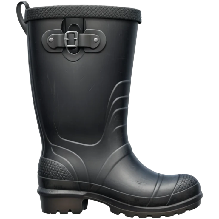 Black Gumboot emoji