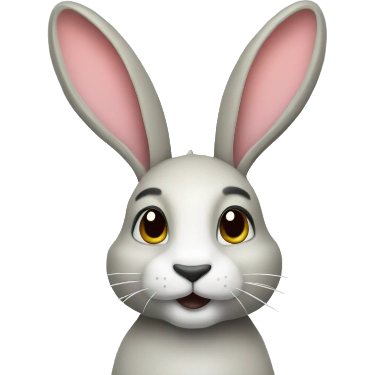 Rabit with flowers emoji