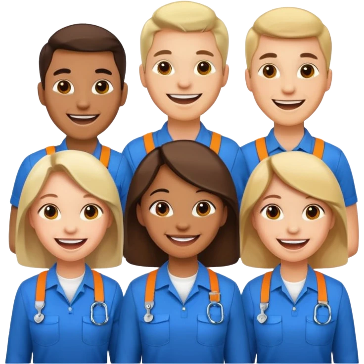 Employees with Lanyards emoji