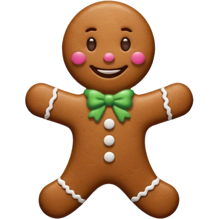 gingerbread man emoji