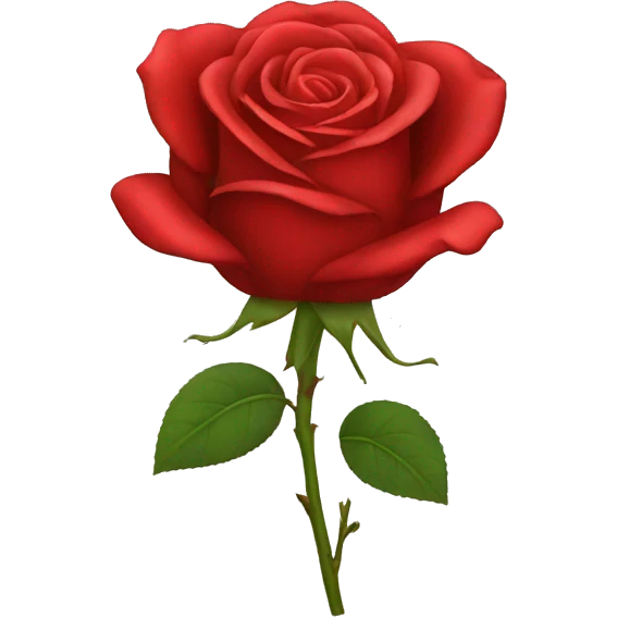 red rose emoji