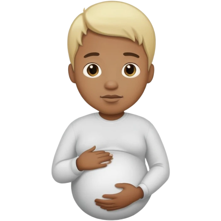 hombre negro rubio embarazado  emoji