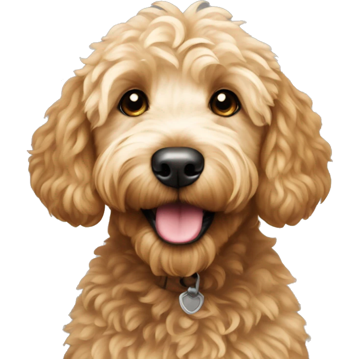 Mini goldendoodle emoji