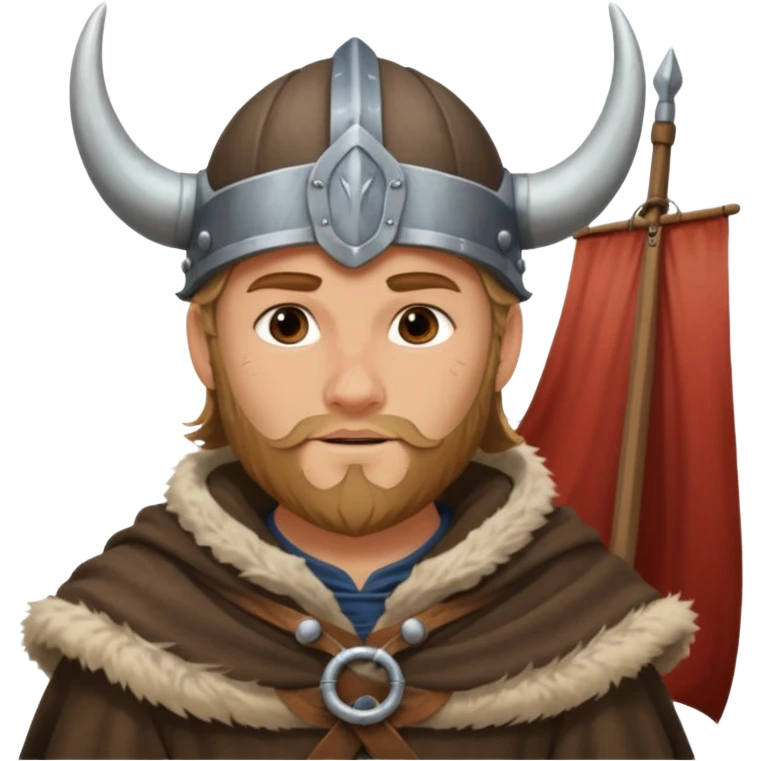 Young viking sailor on ship deck emoji