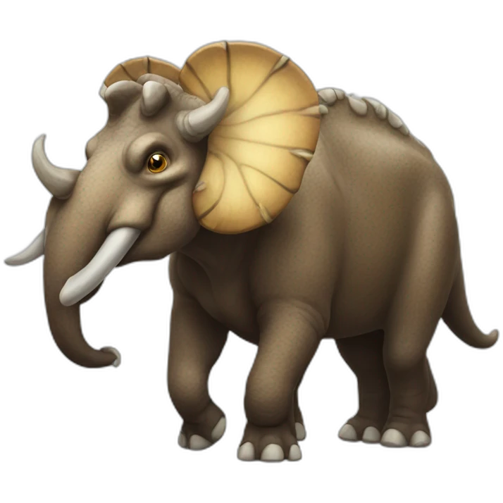 Mammoth-Triceratops emoji