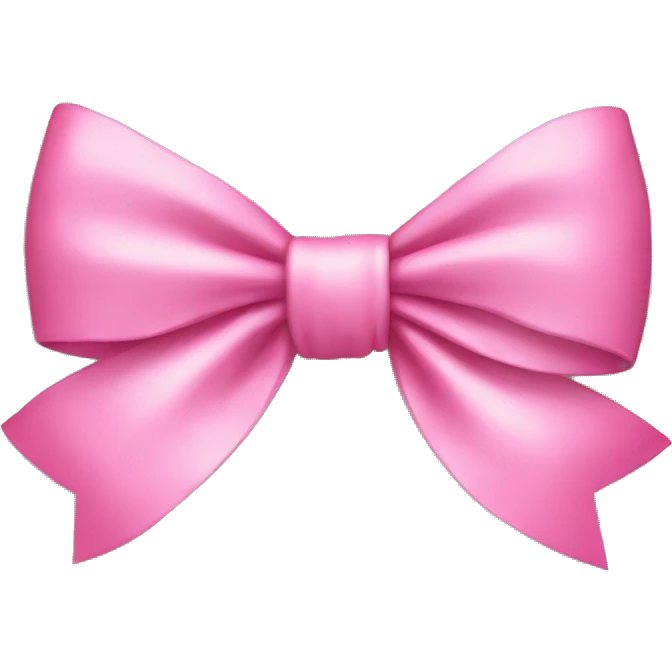 pink bow  emoji