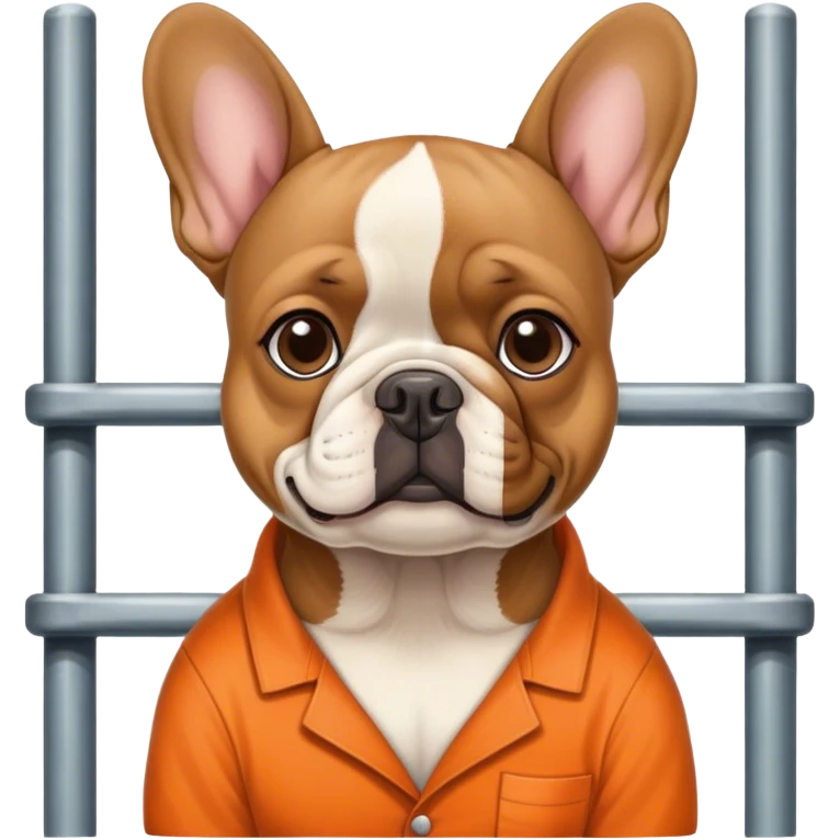 Frenchie in prison emoji