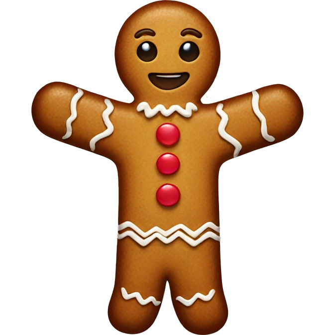 Gingerbread man emoji