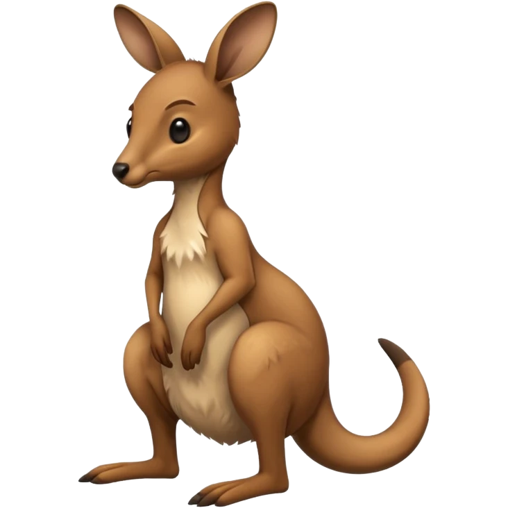 Kangaroo having a poo emoji