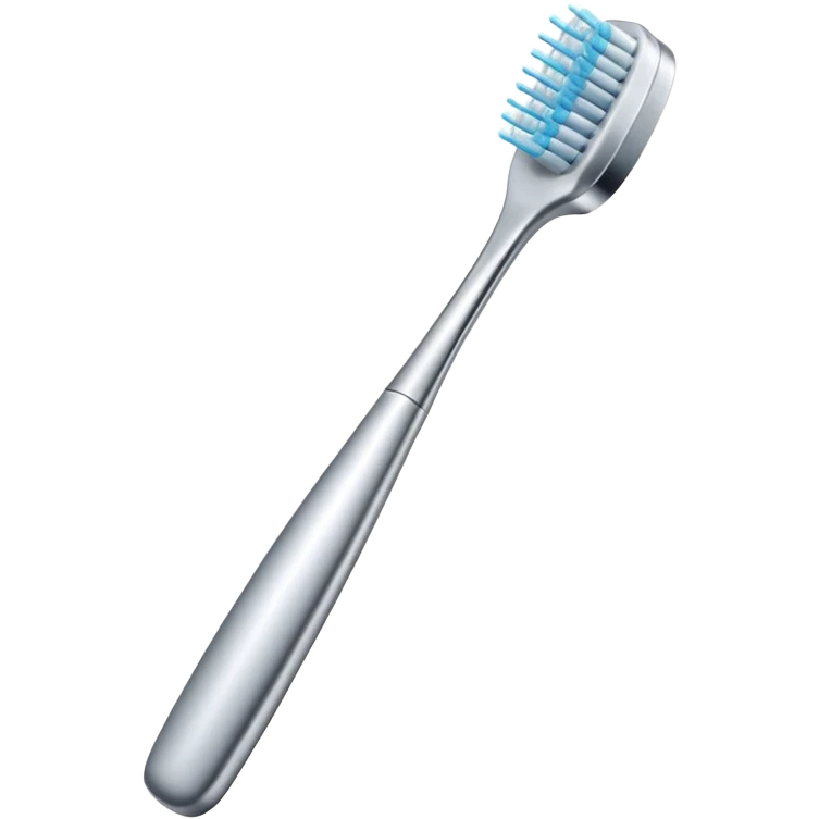 Toothbrush where the bristles are replaced with a metal needle. emoji