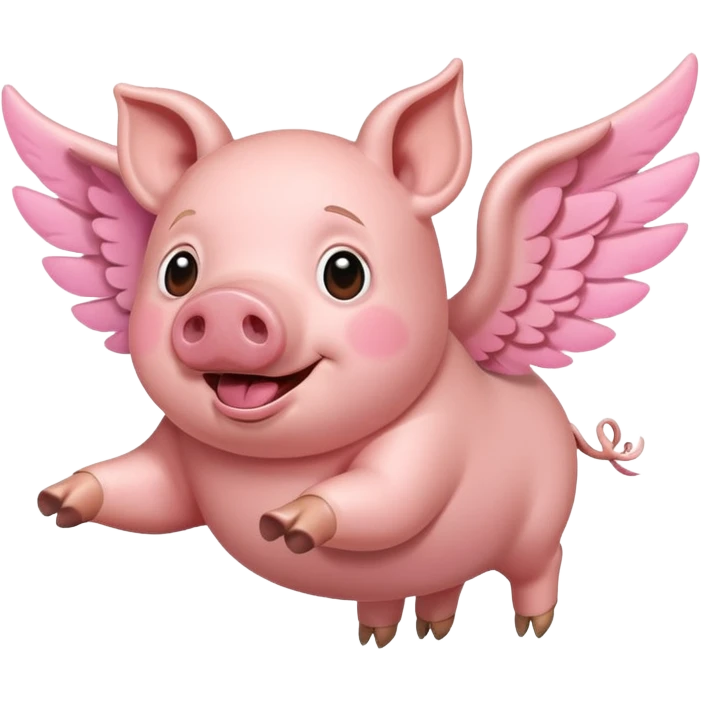 Pig flyibg emoji