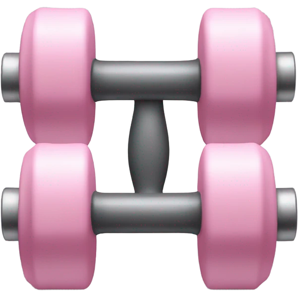 Soft Light Pink dumbell  emoji