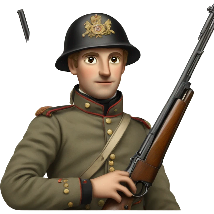 british soldier with rifle 19 century emoji