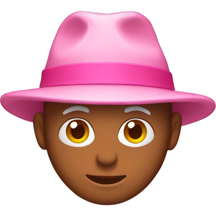 Pink hat emoji