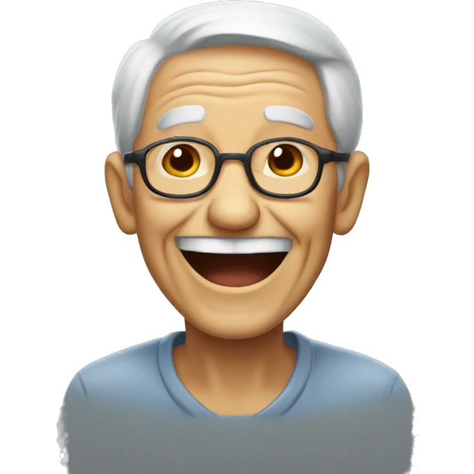 old man laugh emoji