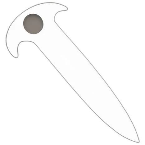 Curvature tool glyph icon, Vector object emoji