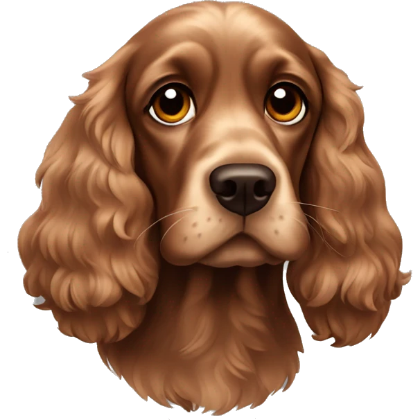 Brown cocker spaniel  emoji