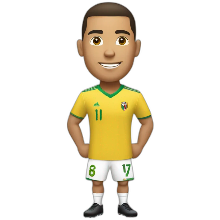 Ronaldo avec un ballon emoji