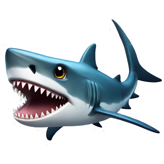 Shark eating fish emoji