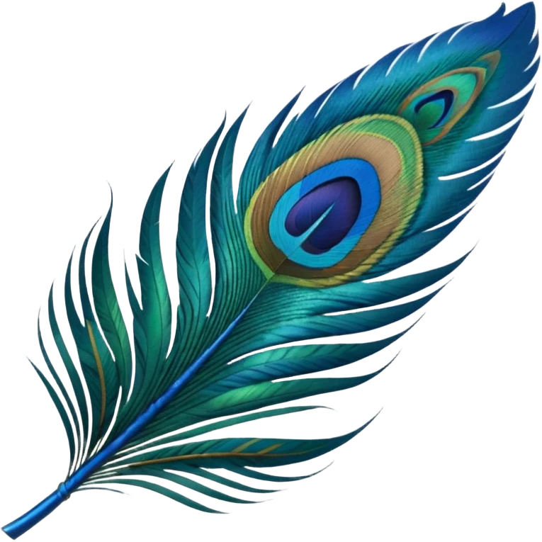 Peacock feather emoji