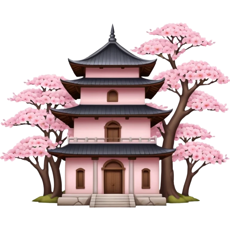 ancient with cherry blossom emoji