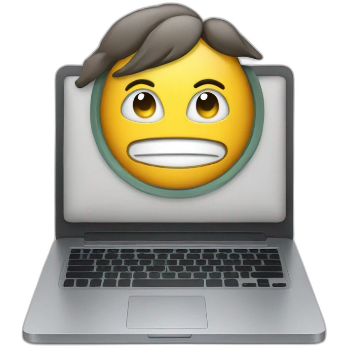 brazilian writing code on a laptop emoji