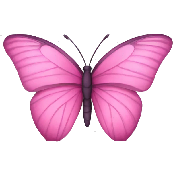 pink butterfly emoji