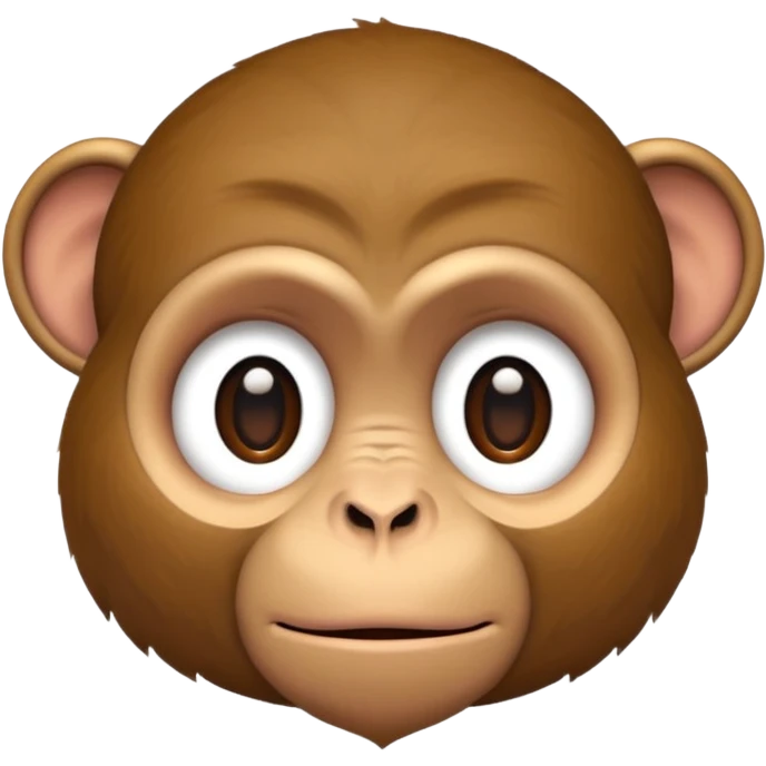 monkey with sad face emoji