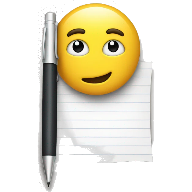 Wait list with pen emoji