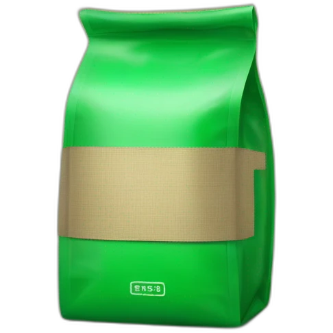 green coffee bag, hex code034023 emoji