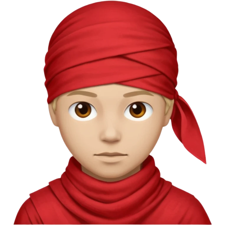 head bandana,Red, Negative: Character. emoji
