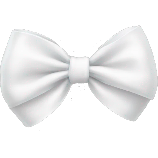White bow emoji