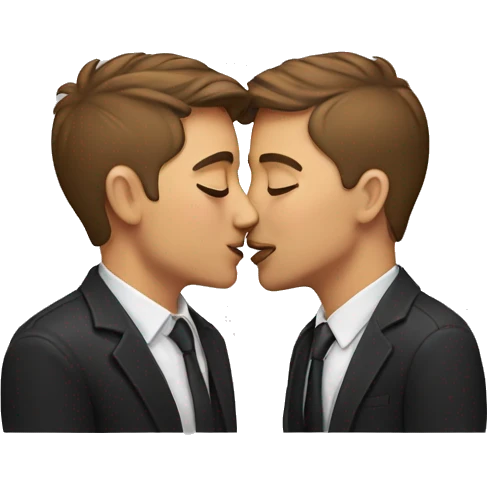 gay people kissing emoji