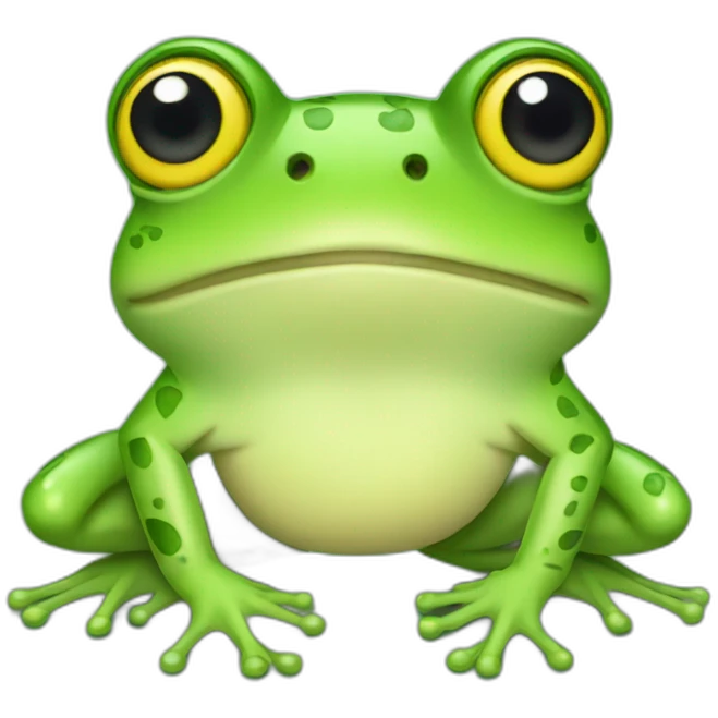 frog with a pride pin emoji
