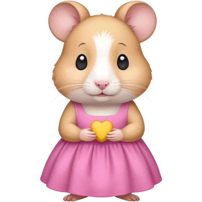 hamster wearing human girl clothes emoji
