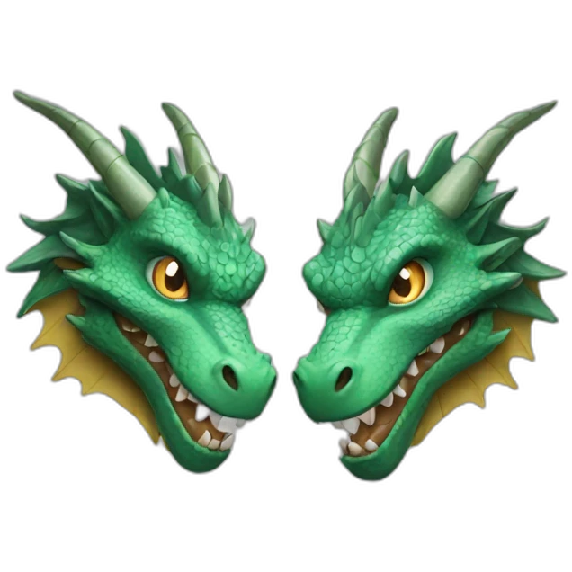 Twin dragon emoji
