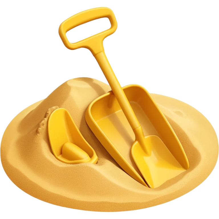 toy shavel on the sand emoji