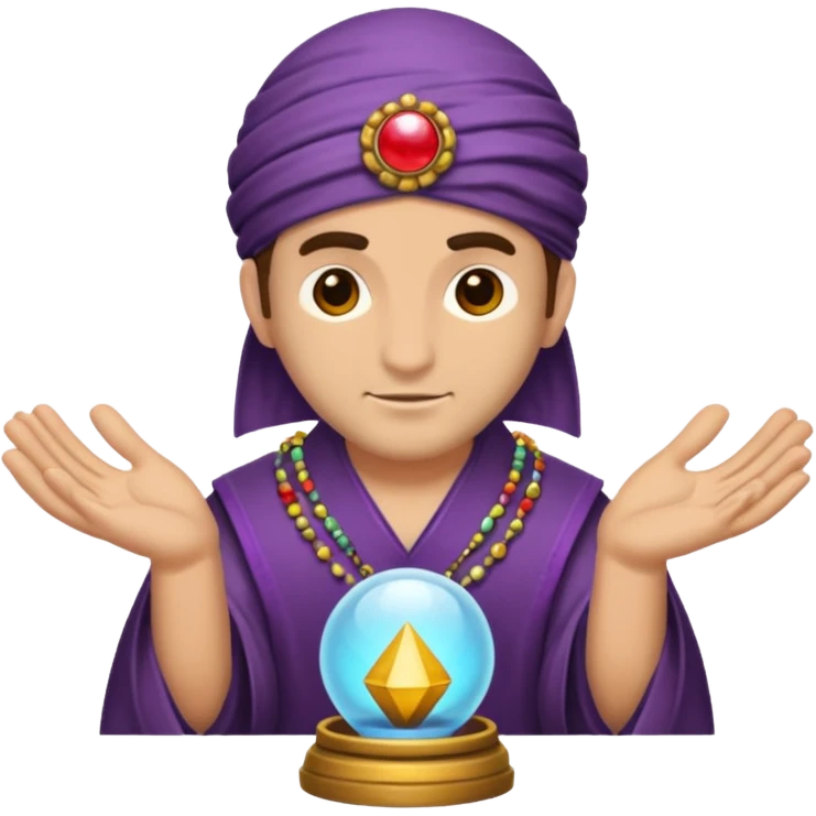 fortune teller male emoji