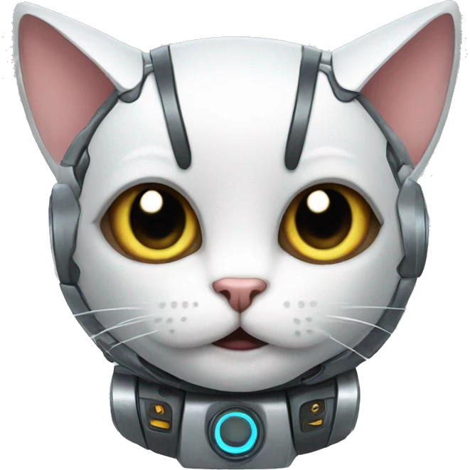 Robot kitty emoji