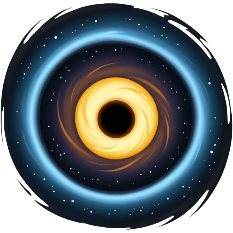 Un trou noir emoji