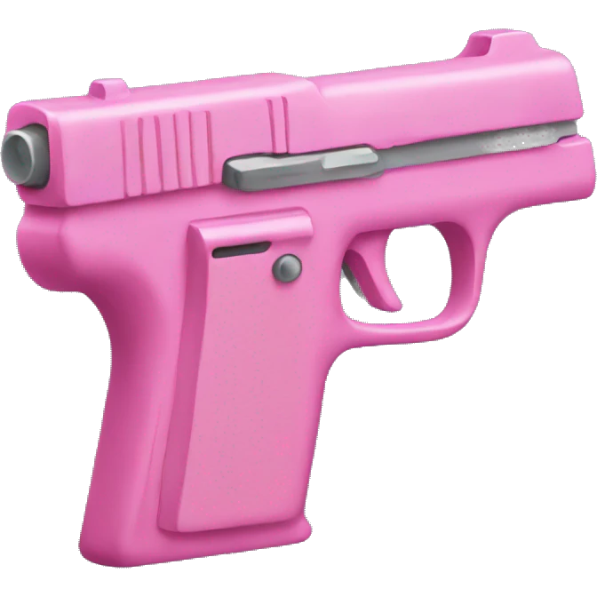 pink gun with a perspective on a slight angle emoji