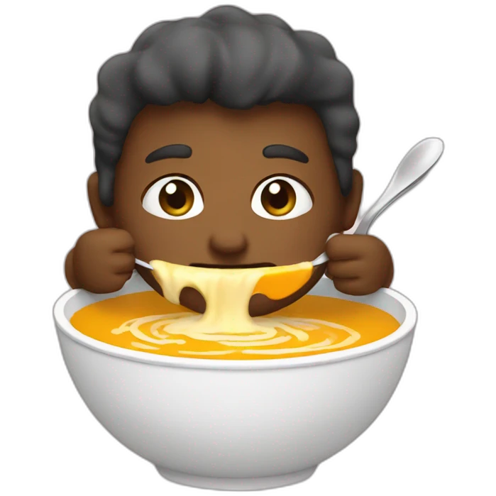eating soup emoji