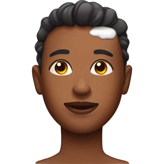 Lotion on face emoji