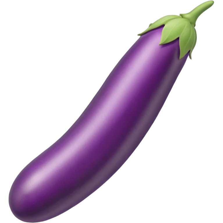 dildo shaped long eggplant emoji