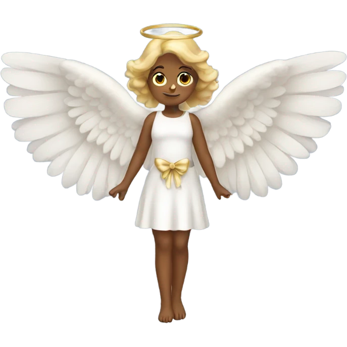 angel with wings and bow emoji